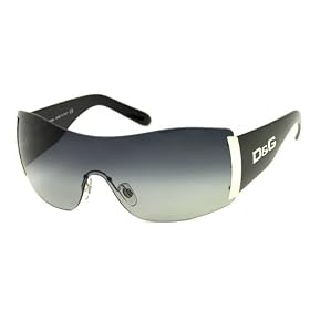 D&G DOLCE&GABBANA SUNGLASSES D&G 8039 BLACK&SILVER 501 8G
