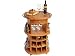 Totally Bamboo Bar Cart 26x26x36-in.