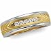 14K Two Tone Gold Diamond Duo Ring (0.20 ctw, G-H, SI1)
