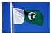 National Flag, Pakistan, Photographic Poster Print by Chris Mellor, 40x30