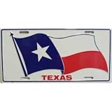 Texas Waving Flag License Plate