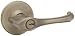 Kwikset 405DNL 5 CP Security Dorian Entry Lever, Antique Brass