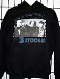 Three Stooges It's a Guy Thing Black Hoodie