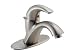 Delta 583-SSWF C-Spout Single-Handle Centerset Lavatory Faucet with Metal Pop-Up, Stainless