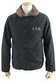 N-1デッキジャケット U.S NAVY忠実再現モデル　新品<strong>中古</strong>加工 ミリジャケ 定番エッセンスなメンズアウター ブラック