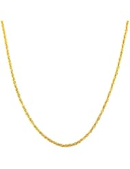 14 Karat Yellow Gold 1.2-mm Adjustable Sparkle Chain (22 Inch)