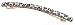 France Luxe Long Skinny Barrette - Leopard