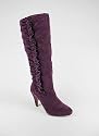 Ruffle Side Suede Boot