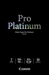 Canon Photo Paper Pro Platinum, 13 x 19 Inches, 10 Sheets (2768B018)