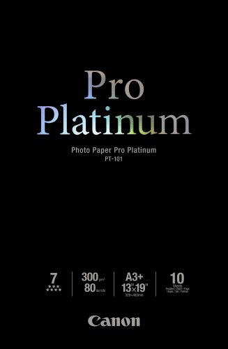 Canon Photo Paper Pro Platinum, 13 x 19 Inches, 10 Sheets (2768B018)