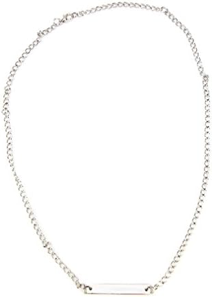 Silver #Faith Bar Necklace