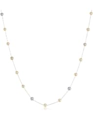 Baggins Multi-Colored Akoya Pearl Tin Cup Necklace, 18"