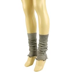 Cotton Thin Summer Leg Warmers Yoga Cardio Dance Gray