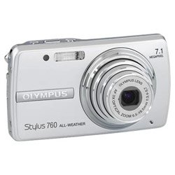 Olympus Stylus 760 7.1MP Digital Camera with Dual Image Stabilized 3x Optical Zoom (Silver)