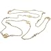 Rocawear Gold Tone Opera Rw Logo Necklace