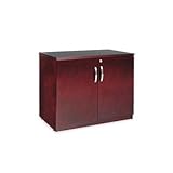 IMAGE OF Alera Verona Veneer Series Storage Cabinet, 35-1/2W X 22D X 29-1/2H, Mahogany
