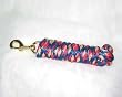 Hamilton 10' x 5/8" Extra Heavy Poly Lead with Bolt Snap, Multicolor Red