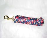 Hamilton 10' x 5/8 Extra Heavy Poly Lead with Bolt Snap, Multicolor Red
