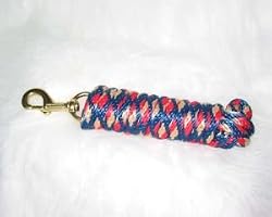 Hamilton 10' x 5/8" Extra Heavy Poly Lead with Bolt Snap, Multicolor Red