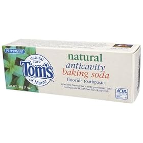 Tom's of Maine - Peppermint Anticavity Toothpaste, 1 oz toothpaste