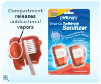 Snap On Toothbrush Sanitizer - 2 - Pack
