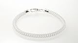 Italian Sterling Silver Tessuto Rado Style Bracelet