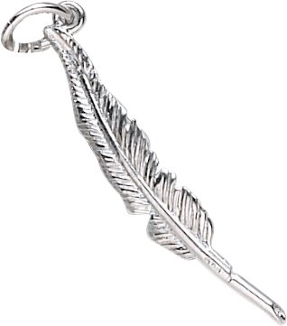 Childrens Toyshop  Jewelry : Feather Pen Charm by Rembrandt Charms
