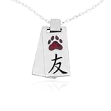 Pet Chinese Friendship Symbol Pewter Pendant 15″ Chain Necklace with 2″ Extension