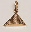 18k Gold Pyramid Pendant