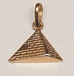18k Gold Pyramid Pendant
