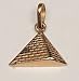 18k Gold Pyramid Pendant