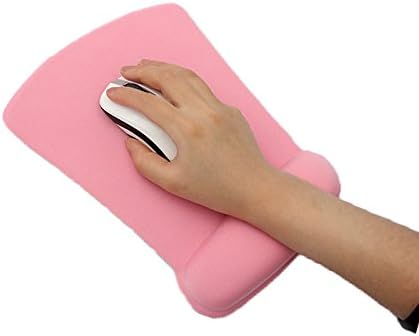 Cow Style Wrist Rest Support Mouse Pad， Cows Silicone Wrist Mouse Pad Super Cute Type Satisfy Cushion Fresh Mouse Pad (Pink)
