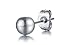 Areke Mens Stainless Steel Round Ball Stud Earrings Womens Unisex Jewelry Collection 2-8mm(7 Pairs) Color Silver