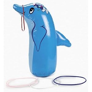 Inflatable Dolphin Ring Toss game