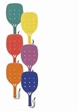 (Price for 1 set)Champion Sports Plastic Paddleball Racquets Set, Racquet/Paddles, Paddleball