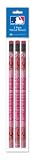 National Design Women's Cincinnati Reds 3 Pack Wood Pencil in Clear Bag with Header (4334-1PG)