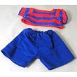 Blue & Red Shorts Outfit Clothes #1872 fits most Webkinz, Shining Star and 8" - 10" Stuffed Animals