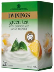 Twinings (uk) Green Tea Orange & Lotus Flower 20 Tea Bags