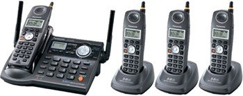Panasonic KX-TG5664BP 5.8GHz Cordless Phone System (Black)
