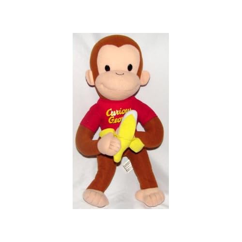 15" Curious Holding Banana Plush