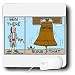 Londons Times Famous People Places Books Cartoons - Ben Franklin and the Liberty Bell - Mouse Pads