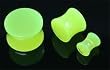 UV Glow In The Dark Double Flare Plug 0G - Sold Individually