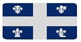 Quebec Canada Flag Auto License Plate