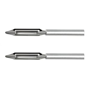 2 Pack Rada Cutlery Regular Vegetable Peeler, Made in USA, Aluminum Handle by Rada Cutlery