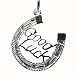 British Jewellery Workshops Silver 16x16mm solid Horseshoe with Good luck charm