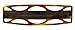 Caravan Lg Automatic Barrette in a Jumping Jack Design in Tortoise Shell Color