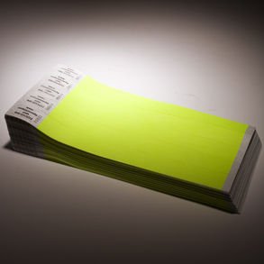 Neon Yellow Tyvek Security Wristbands