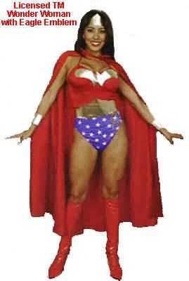 Licensed TM Sexy Wonder Woman Costume - Womens Superhero Costume Fun (See size notes)