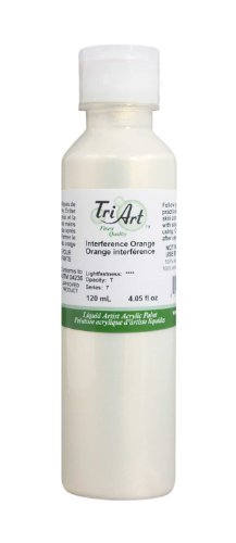 Tri-Art Finest Liquids Artist Acrylics, 120ml, Interference Orange