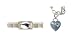 New England Patriots ProStarter/Heart Charm Chain Bracelet Package